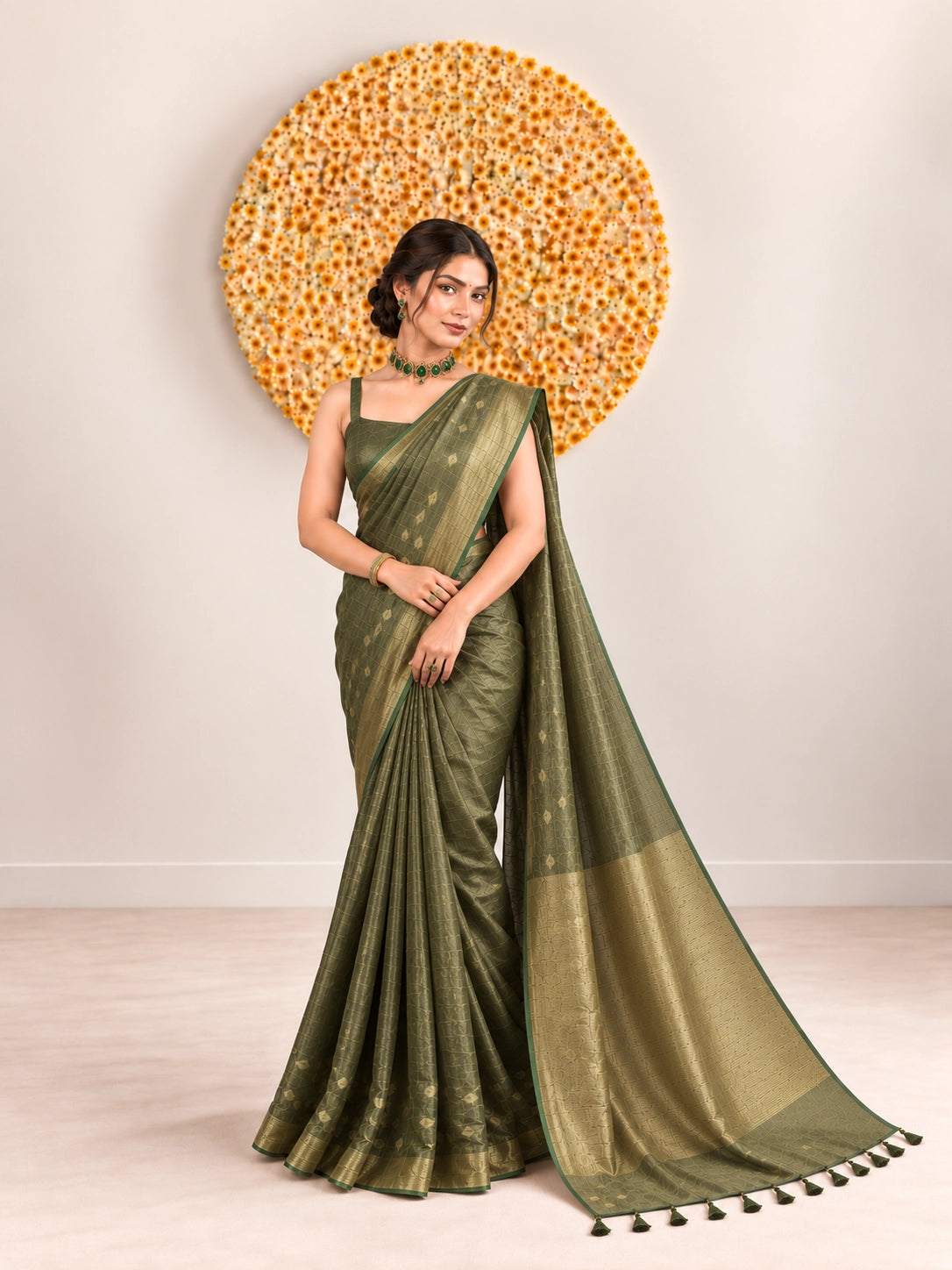 Art Silk Woven Saree with Designer Border