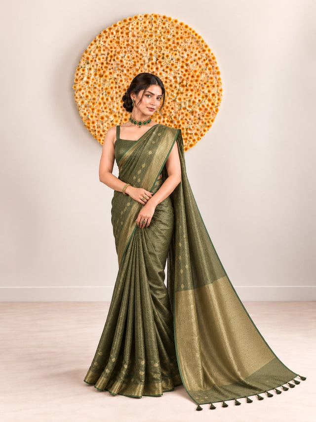 Art Silk Woven Saree with Designer Border