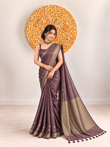 Art Silk Woven Saree with Designer Border