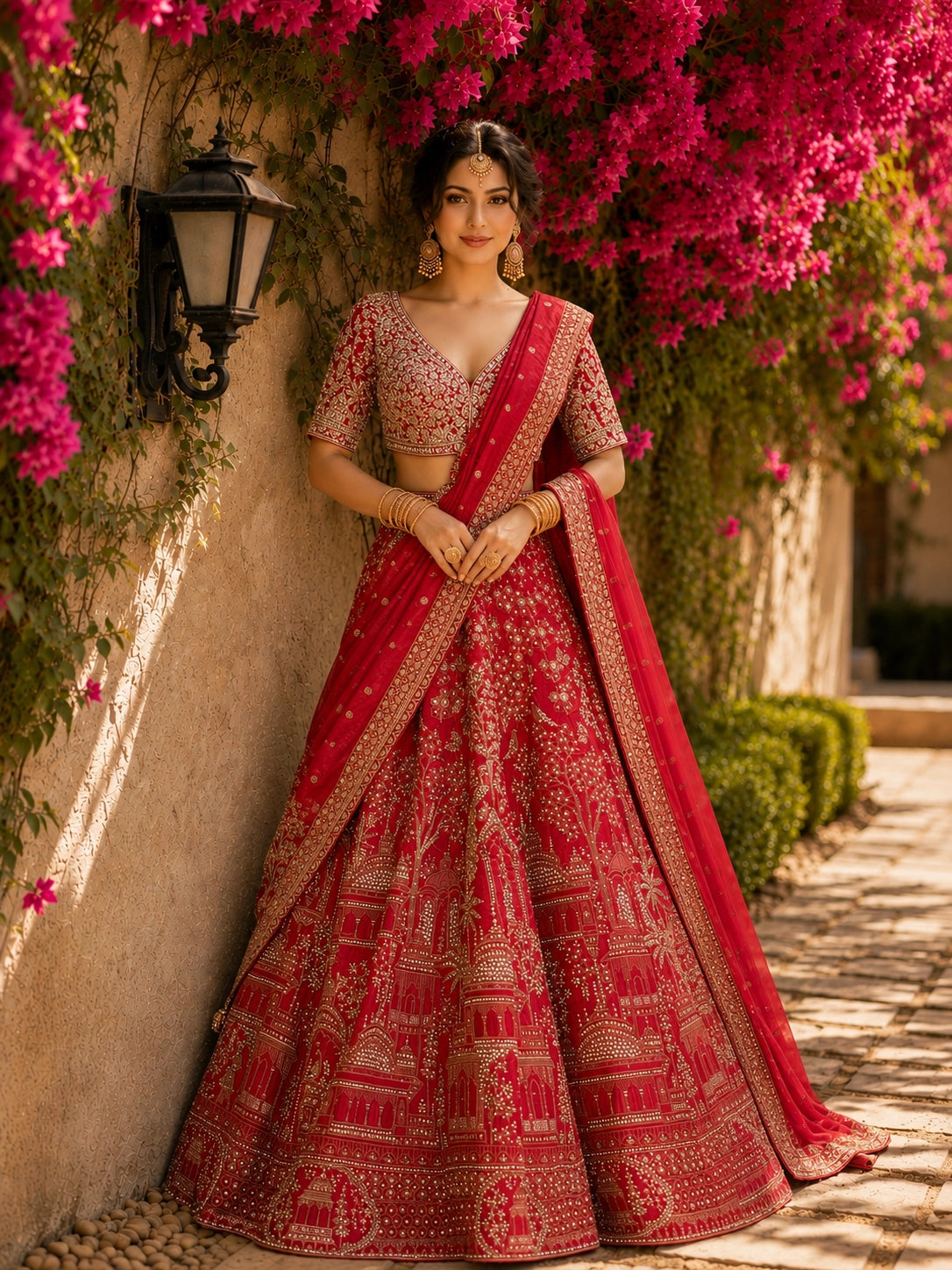 Maroon Designer Bridal Lehenga for Wedding Wear