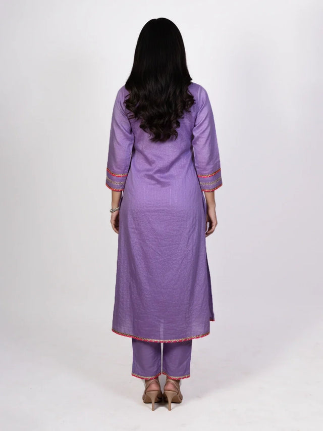 Beige kurti with dupatta