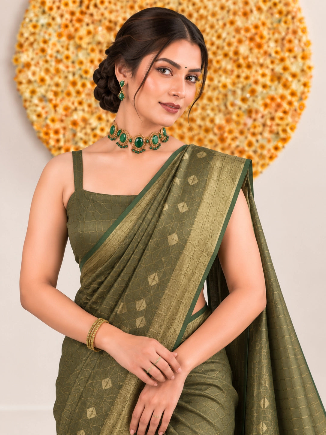 Art Silk Woven Saree with Designer Border