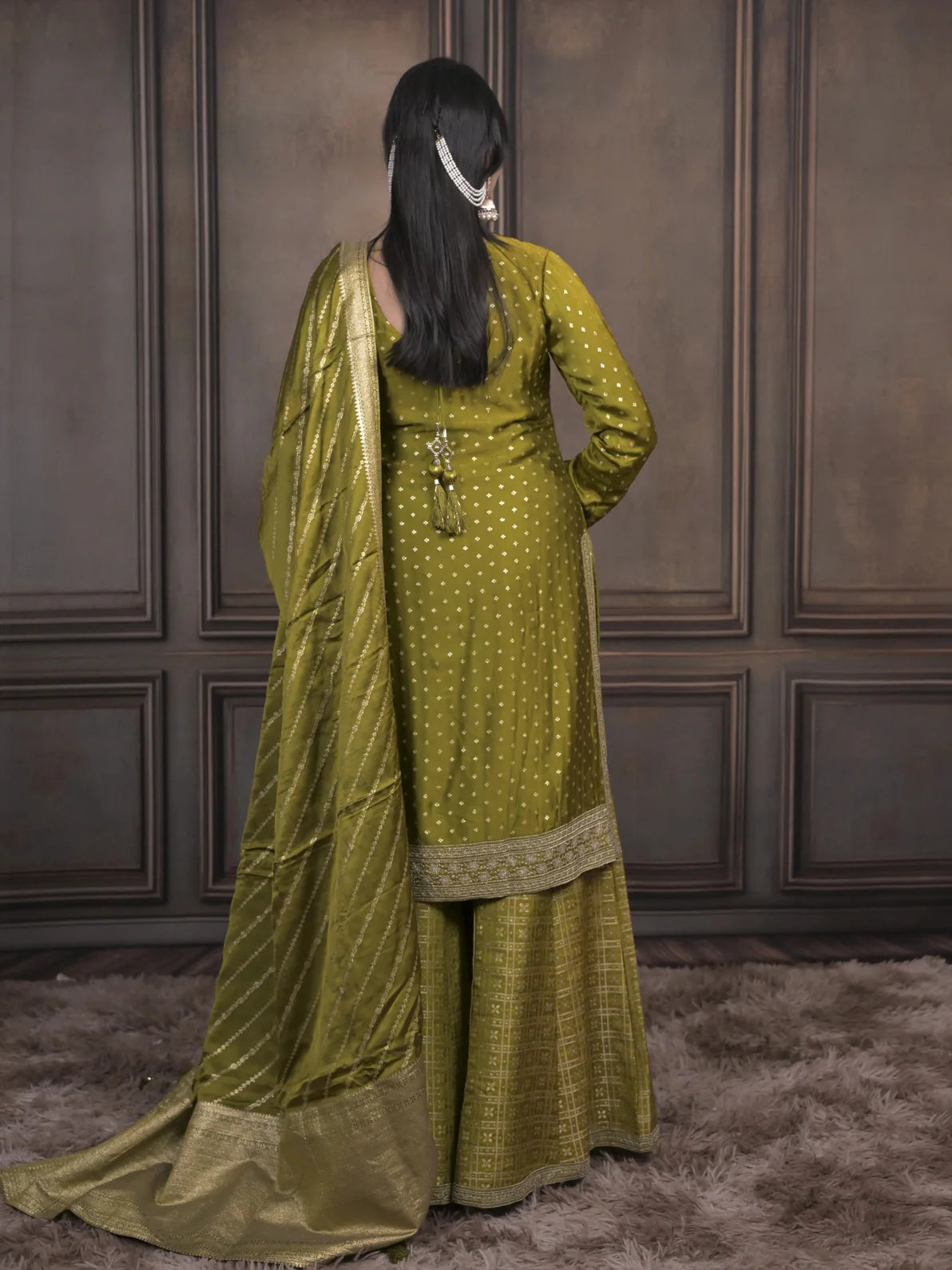 Contemporary Indo-Western Saree Style Outfit