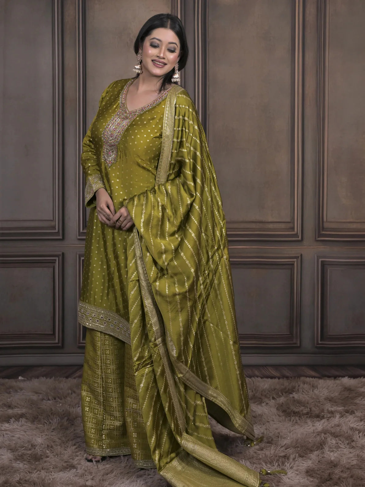 Contemporary Indo-Western Saree Style Outfit