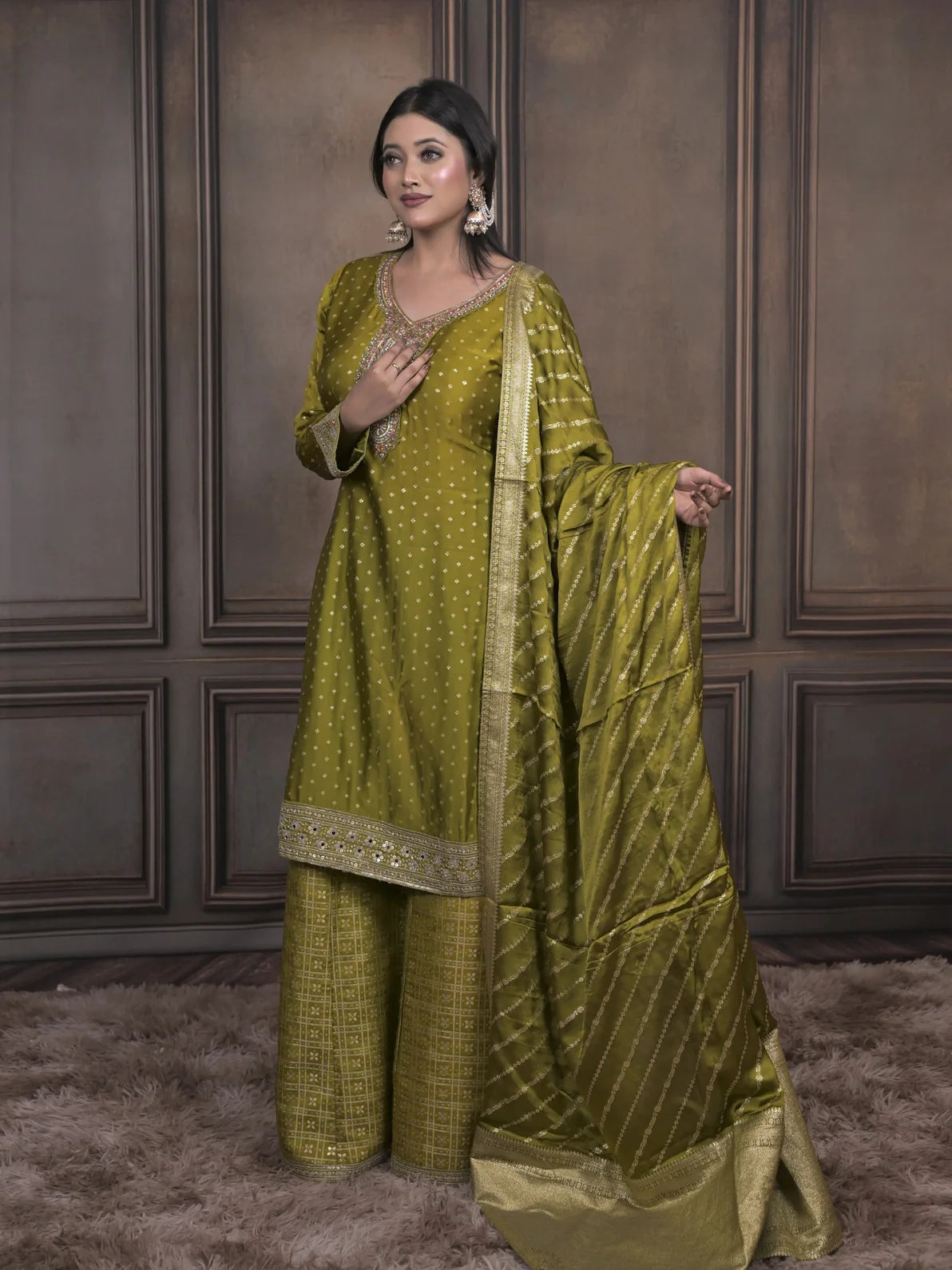 Contemporary Indo-Western Saree Style Outfit