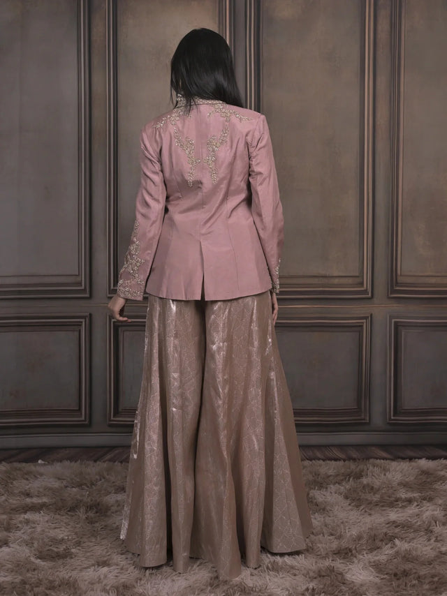 Indo-Western Blazer Jacket Set for Women