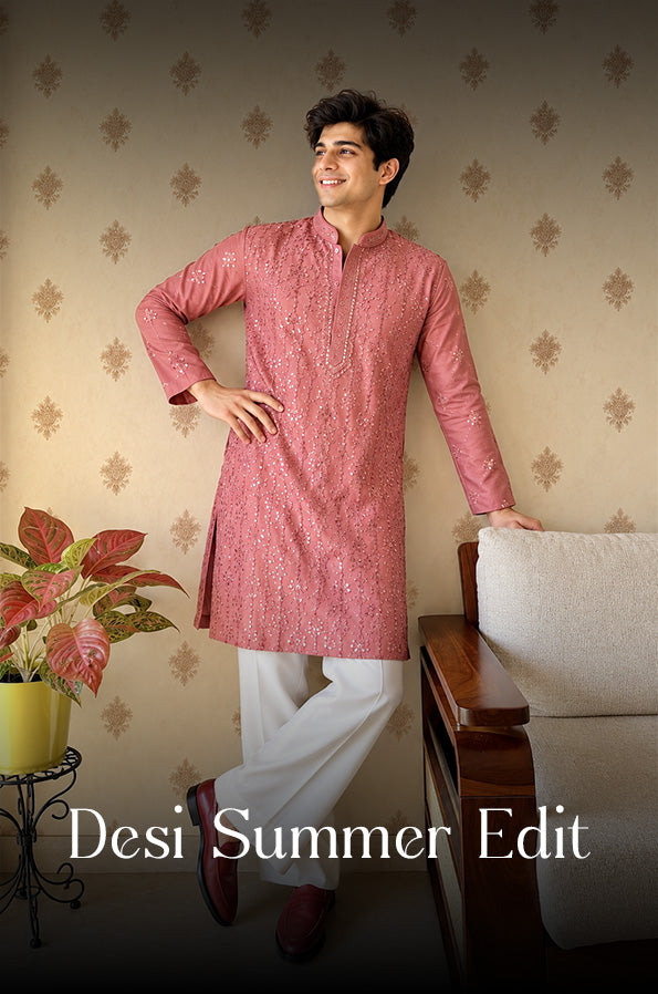 Desi Summer Edit — pink kurta
